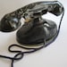 Vintage Toy Telephone Tin Black