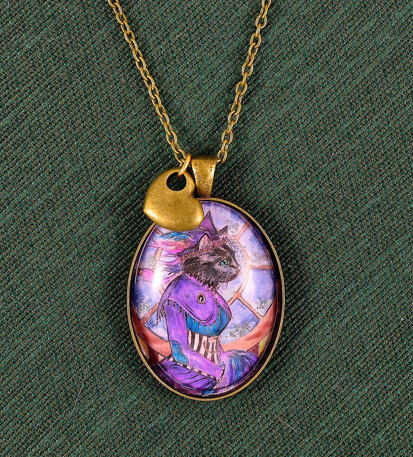 Star 'Steampunk Kitty' Pendant