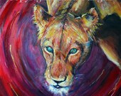 Sekhmet -ORIGINAL PAINTING - Empowering Art