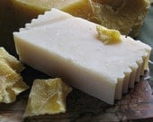 Organic Bee Naked Soap made with Local Unrefined Beeswax - TRUE Handmade Soap NOT from a base- 4-5 oz. Bar