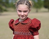 Girl's Hand Smocked Party Dress - Hope