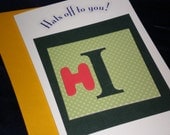 Just wanna say Hi Father's Day card