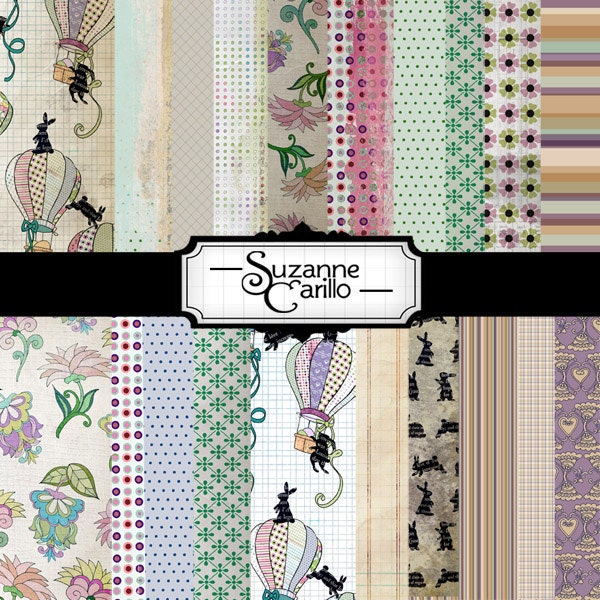 Easter Spring Digital Scrapbooking Papers