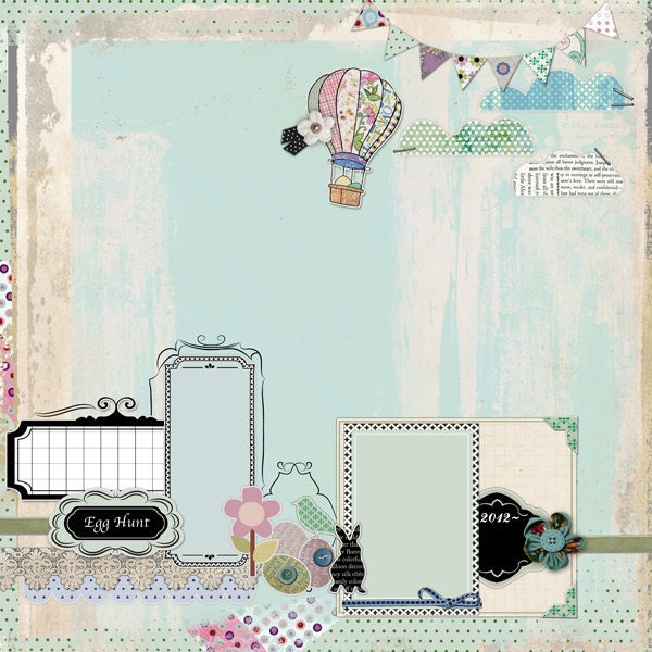 Easter Spring Digital Scrapbooking Papers