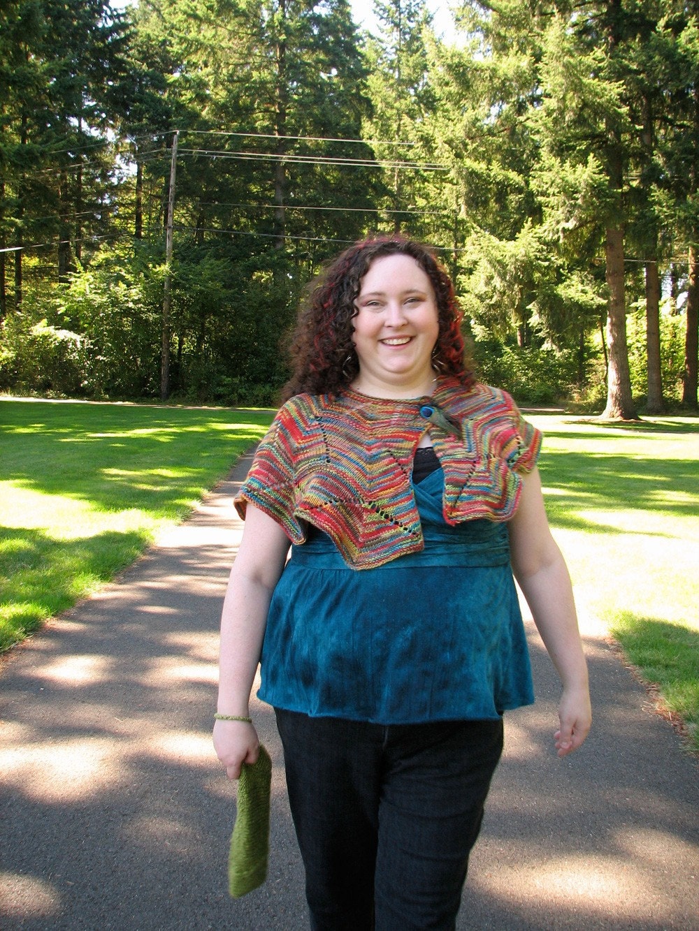 Wren Shawl in playtime colors