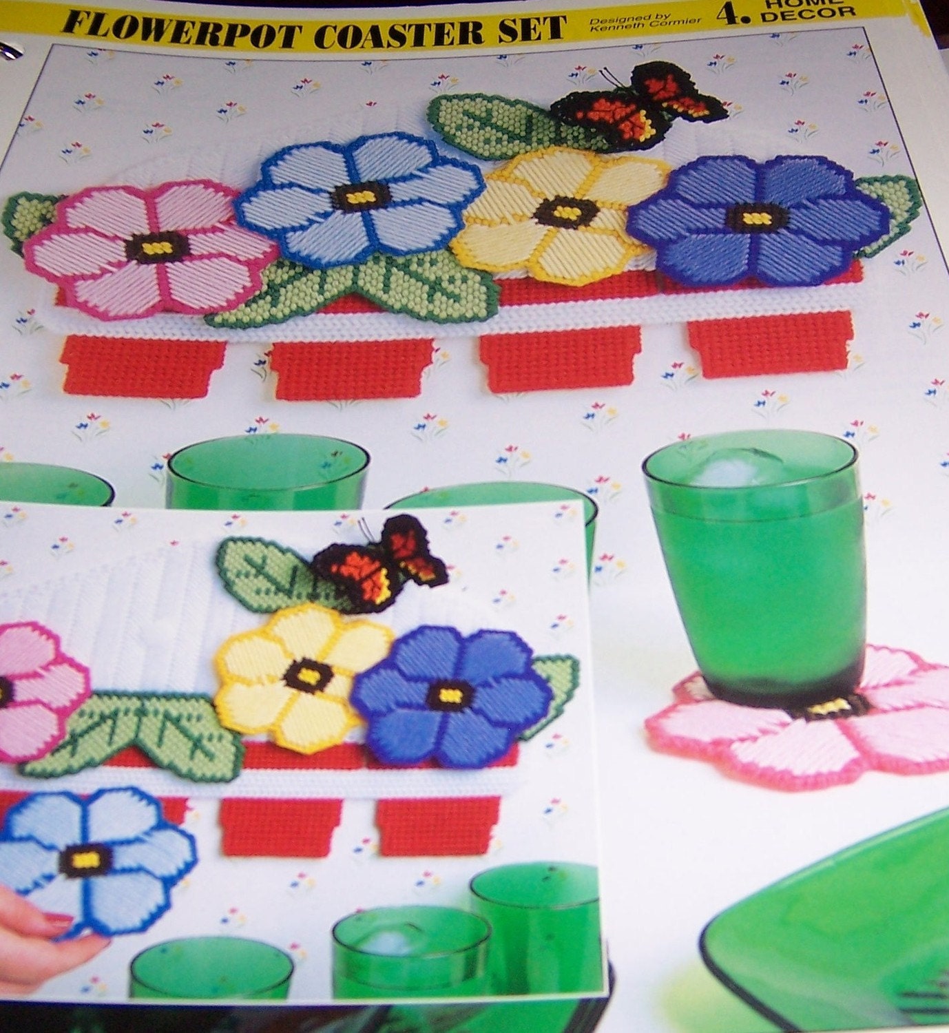 Flowerpot Coaster Set