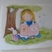 Childrens Wall Art Alice in Wonderland Nursery Kids Room Decor
