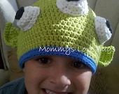 Toy Story inspired Alien Beanie - Newborn through 4T Sizes