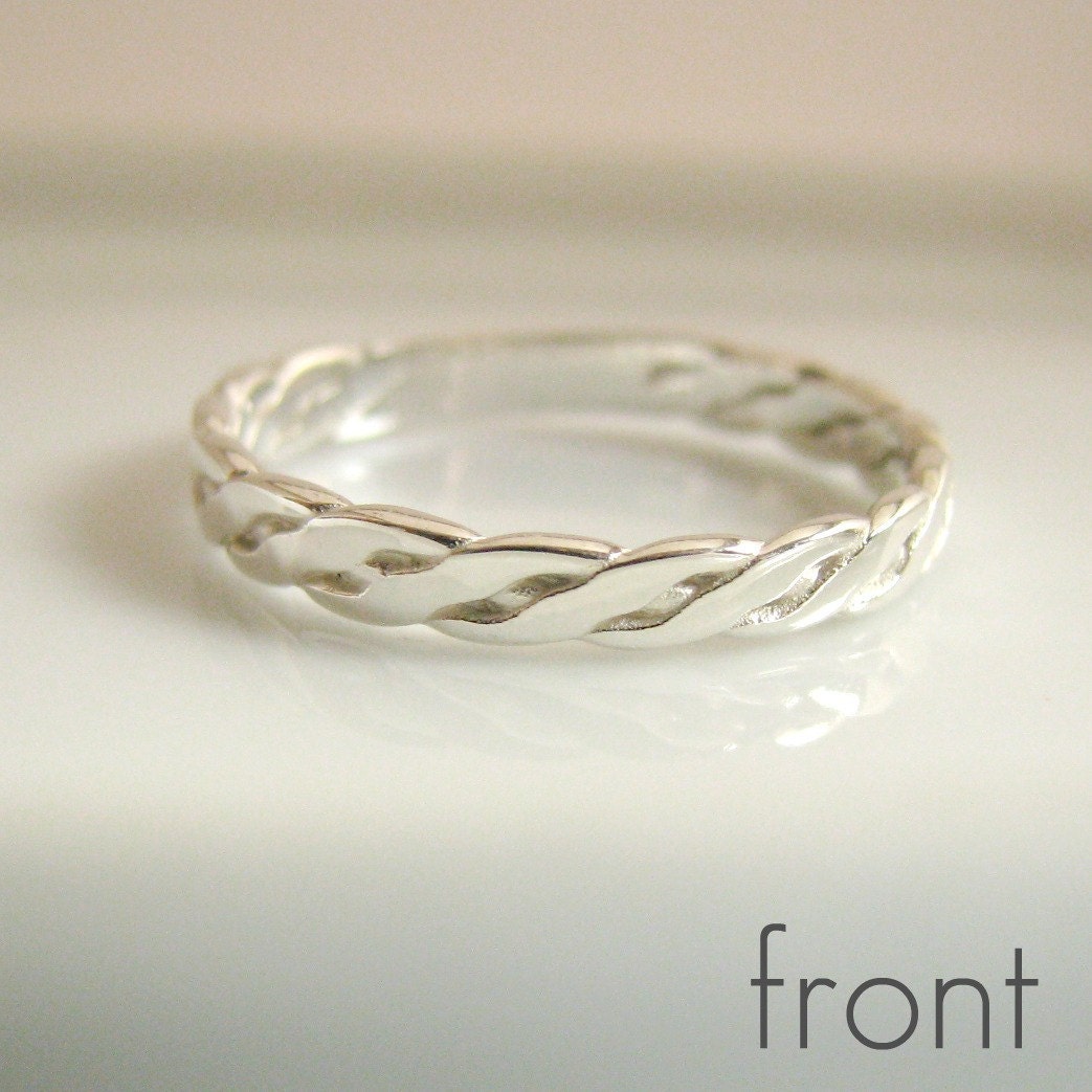 3mm Celtic Ring - White Gold Rhodium Plated - 925 Sterling Silver Ring ... 3mm Celtic Ring - White Gold Rhodium Plated - 925 Sterling Silver Ring ...