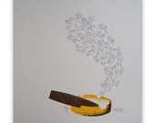 Cigar Letterpress print