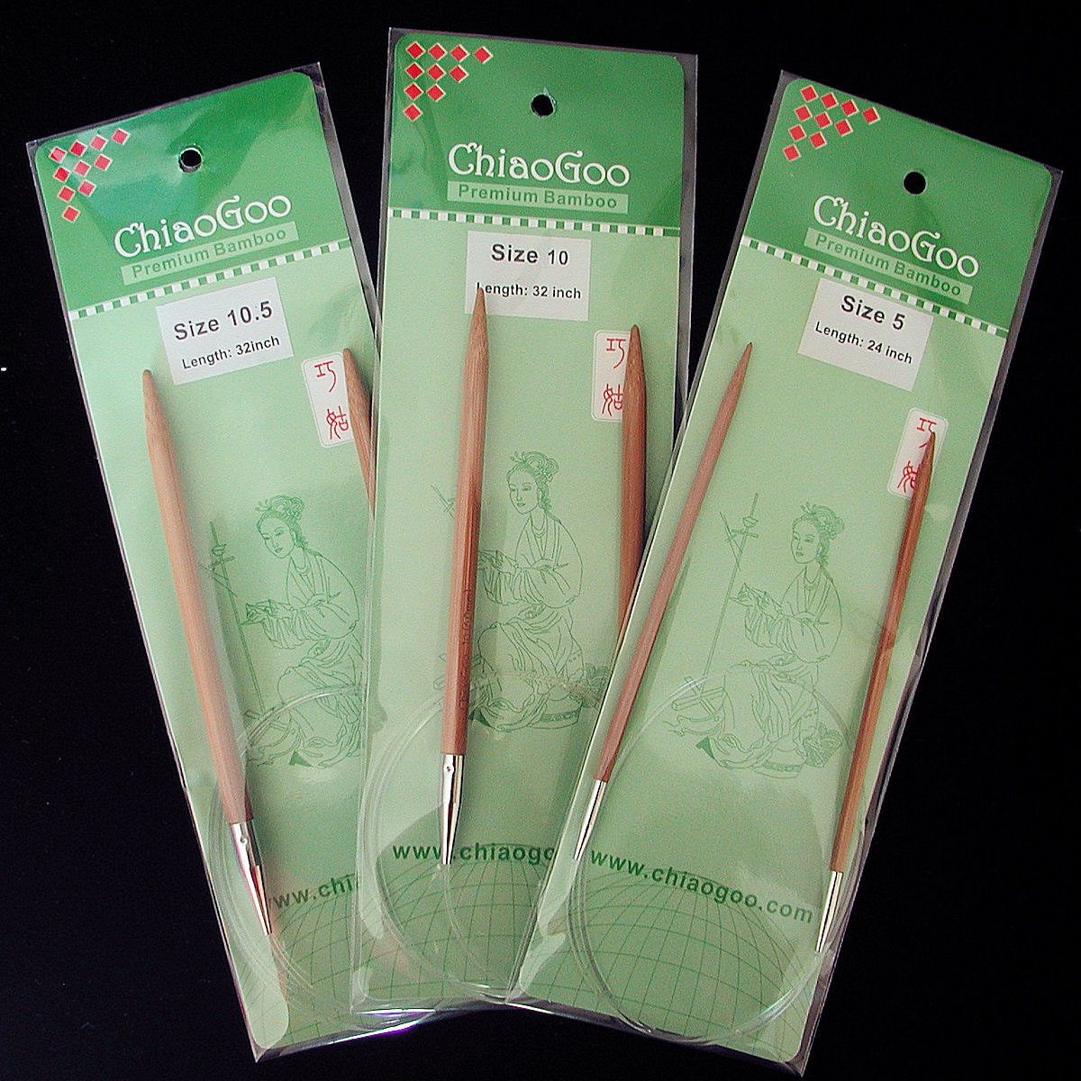 2040-  7 40 Inch Size 7 (4.50mm) ChiaoGoo Bamboo Circular