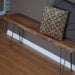 Industrial Reclaimed Wood bench (1.65" Standard top) w/ Hairpin legs, Ships Fast and Free, (3ft x 11.5" w x 18"h)