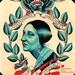 11X14 Tattoo Inspired Susan B. Anthony  Tribute