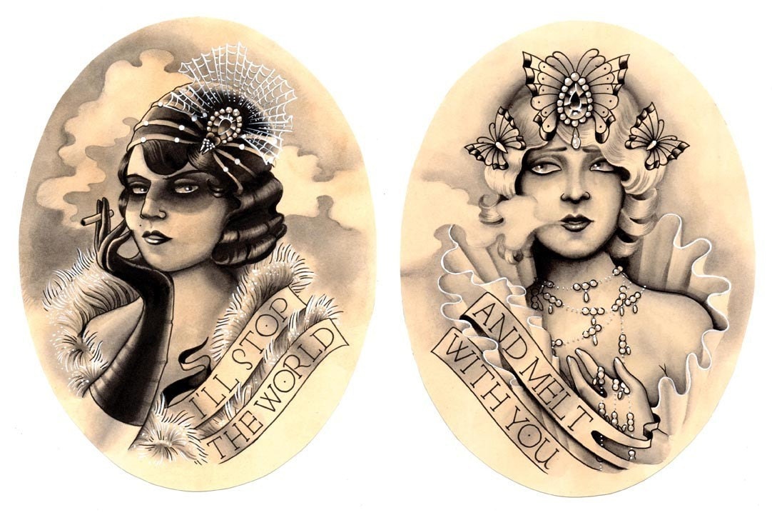 12X15 Tattoo Inspired Femme Fatales