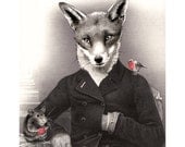 Mr Christmas Fox  - 11x14 print
