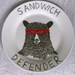 The Sandwich Defender Bear side plate