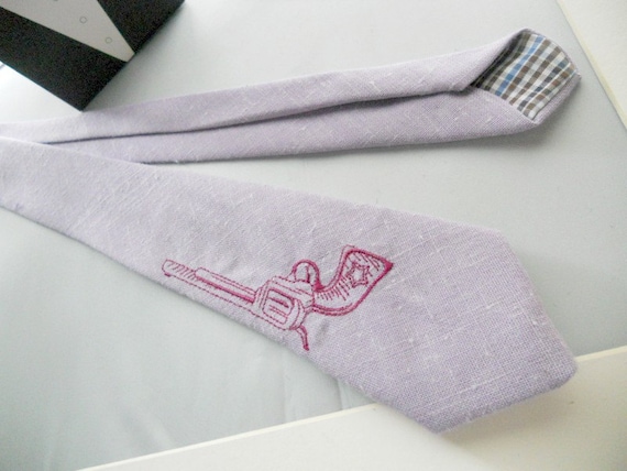 BANG BANG Necktie in Purple-Handmade by The Neck Tie Reformatory