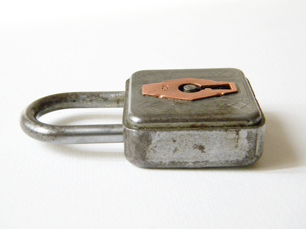 lock and key vintage french lock with two keys