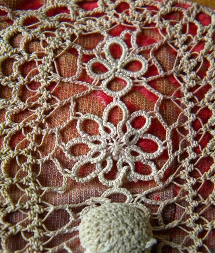 antique french clutch handmade small purse