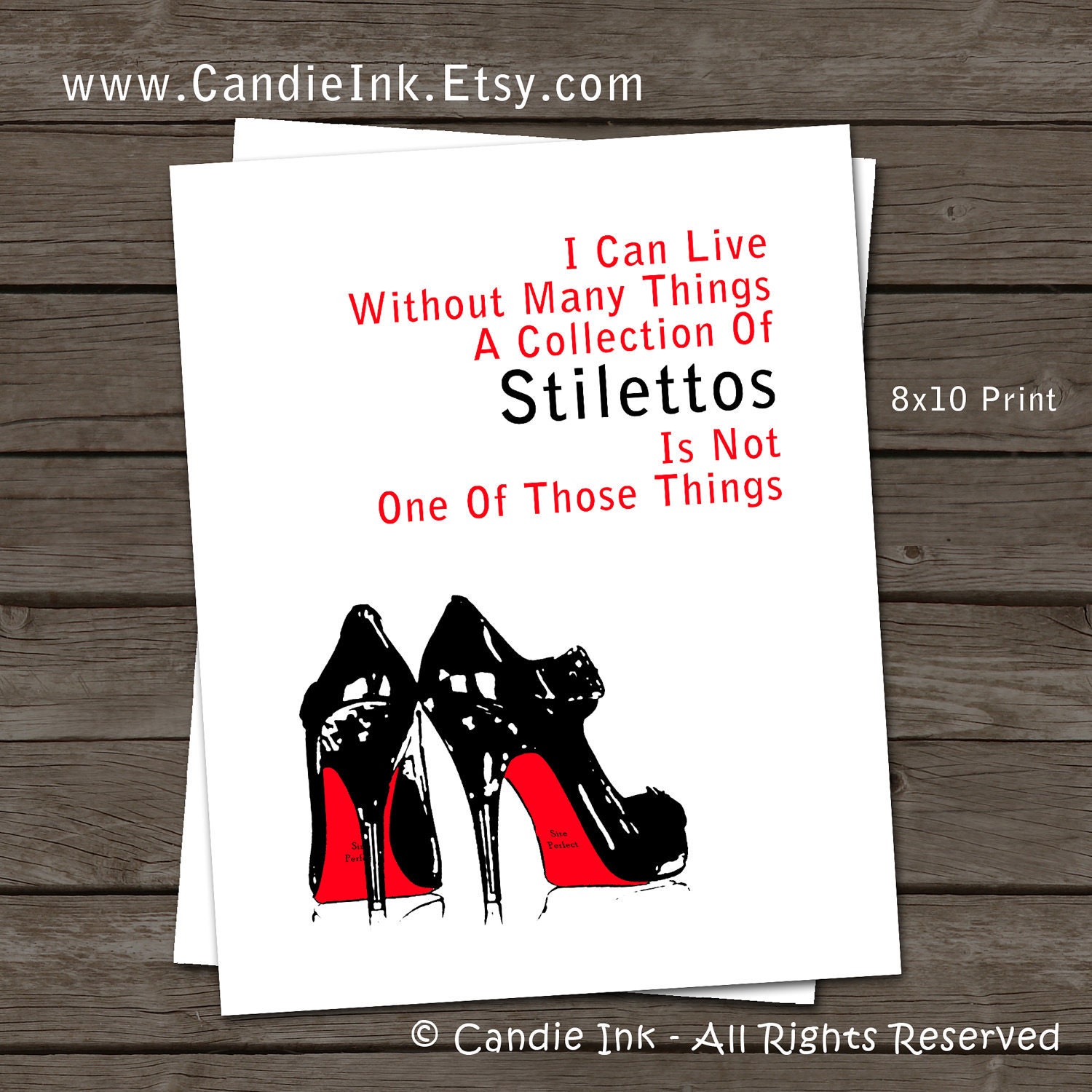 Stilettos Print, High Heels Addiction, Sexy, 8x10, Wall art, For Woman, Love shoes, Decoration, Gift,