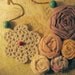 Low-Hanging Fruit Necklace - Handmade Fabric Bib - 10 PERCENT OF PROCEEDS TO HELP ANIMALS IN GULF OIL SPILL
