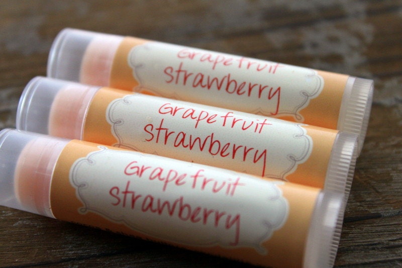 Grapefruit Strawberry- Lip Balm