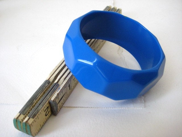 Vintage Bright Blue Bangle