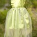 RESERVED Tinkerbell Costume with Leaf Green Wrap for Melissa
