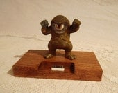 iPhone - iPod Dock -Charger and Sync Station - Oak -  Monster style with wiggly Eyeball - Scary - iPhone Dock iPod -Big Sale