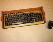 Keyboard Mouse Combo - Antique looking Victorian Styling - Steampunk-Typewriter- Gold and Cherry - ETSY DISCOUNT OFFER
