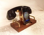 iPhone Dock - Phone - iPod Dock - Phone - Charger and Sync Station - Bluetooth Headset - Oak  -  Wireless Headset
