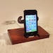 iPhone - iPod Dock - The Great Mustache - Charger and Sync Station - Oak - Only On Etsy..