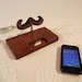 iPhone - iPod Dock - The Great Mustache - Charger and Sync Station - Oak - Only On Etsy..