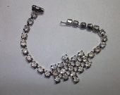 Vintage Brilliant Rhinestone Bracelet Wedding Bride prom(SN 292)