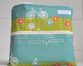 wet bag. small. organic cotton. By bike.