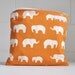 waterproof bag. wet bag. cosmetic bag. makeup bag. travel bag. Orange Ellie Fam