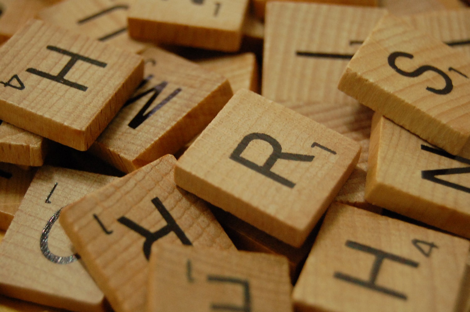 200 Wooden Scrabble Tiles, 2 Complete Set Bulk