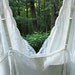 Creamy white brocade wedding dress Vintage lingerie slip over dress Fairytale Romantic Ruffle Bohemian Gypsy Eco chic Small - Medium
