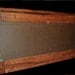 Entry organizer wall mirror made with solid hardwood, 5 key hooks, 39 inches wide x 21 high x 4 inches deep