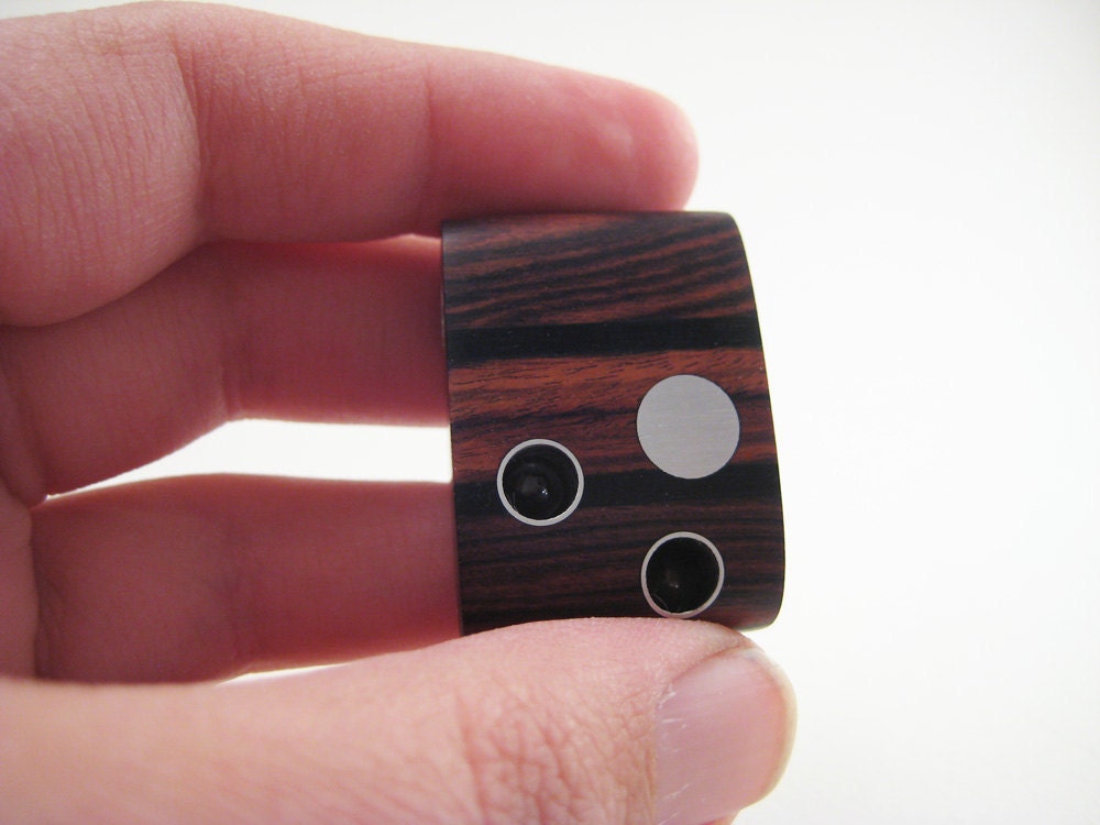 wooden pendant with aluminum and resin, wood, modern, unique, Reflecting Pools