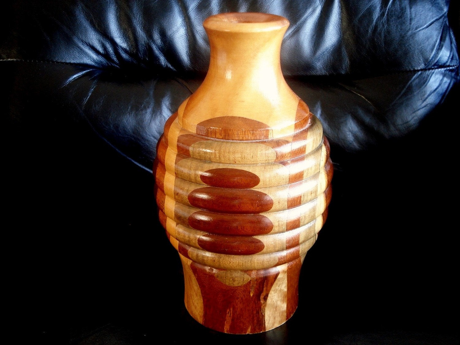 Wooden Art Vase