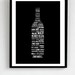 For all red wine lovers. A sleek list of red wines on a luxury poster print. Size 11.7 x 16.5 in