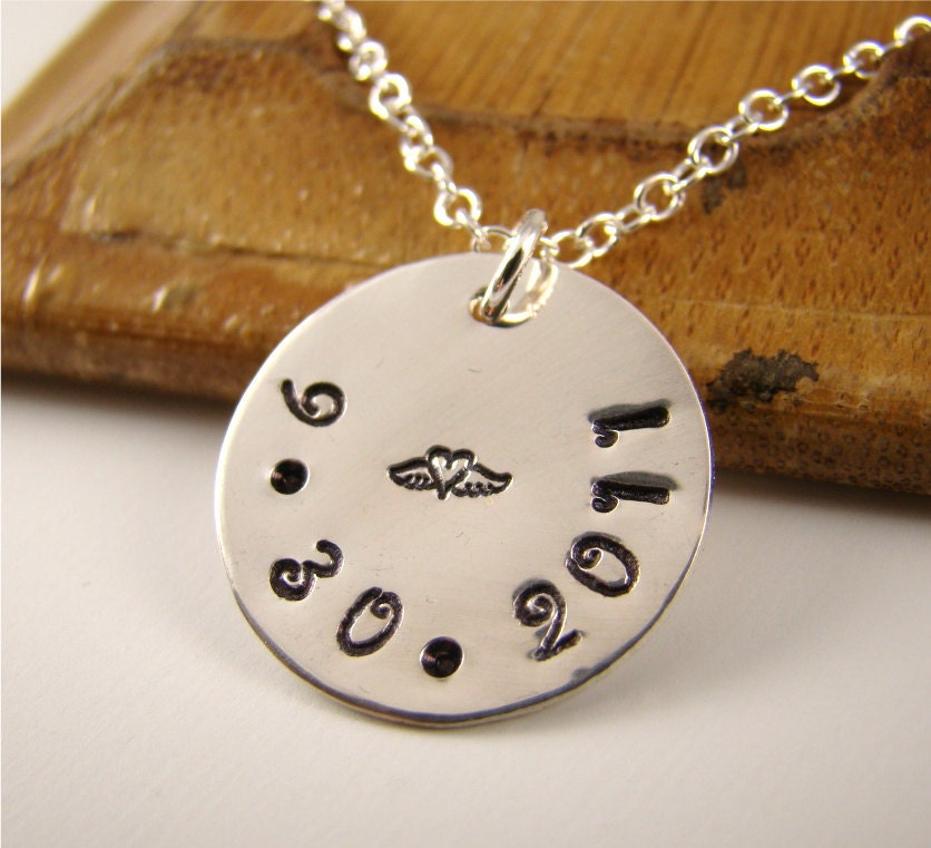 Unique Wedding Gift Necklace, Personalized Hand Stamped Sterling Silver Jewelry, Gift for the Bride