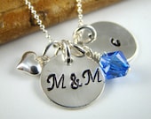 Unique New Mom Gift Idea, Initial Pendant Necklace, Baby Shower Gift Idea