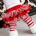 Red and white striped bloomers diaper cover for baby newborn infant toddler girl