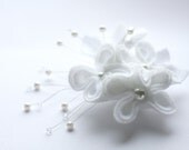 White Bridal Fascinator