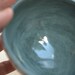 Small Rustic Porcelain Bowl in Ivory and Soft Teal