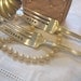 Vintage Silverware Silver Plate Wedding Dessert Cake Pastry Forks Husband & Wife with wedding date