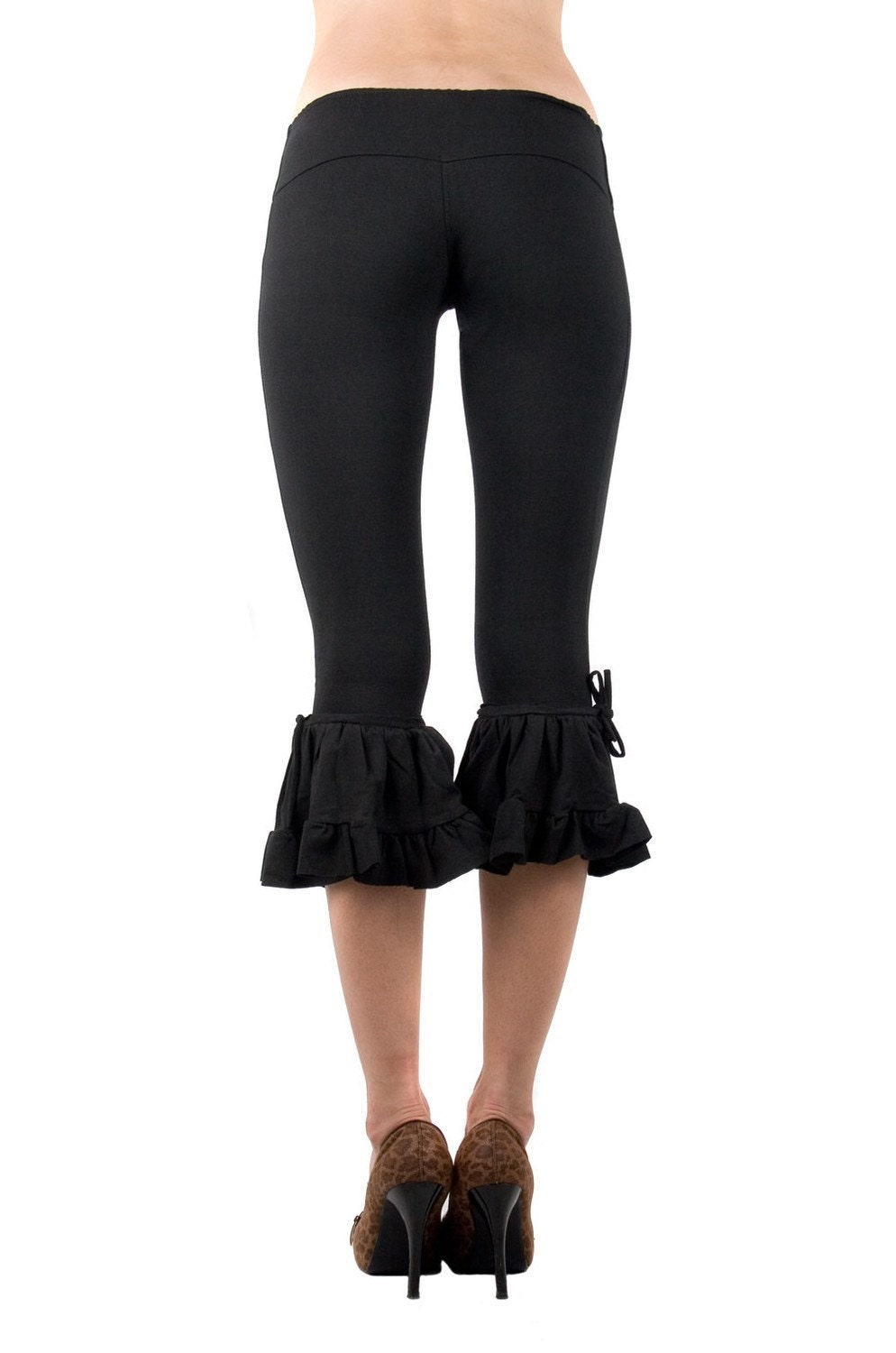 Bloomers - Black Bloomers - Ruffled Bloomers - Leggings - Black Leggings - Ruffled Leggings