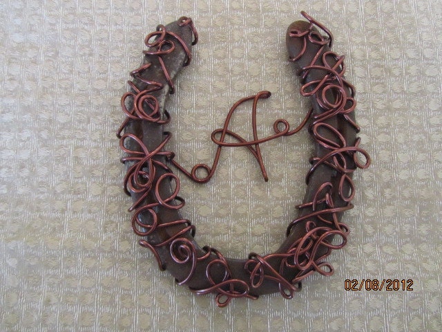 Xmas Gift, Personalized lucky Horseshoe, horse shoe art, wall decor, western and rustic